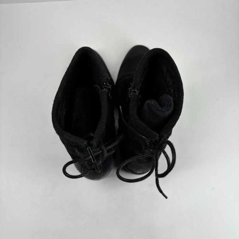 Bos. & Co. Barlow Women's US 6-6.5/37 Black Suede Leather Zip Waterproof Booties